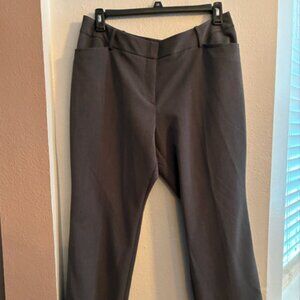 Worthington Petite Curvy Fit Gray Trouser